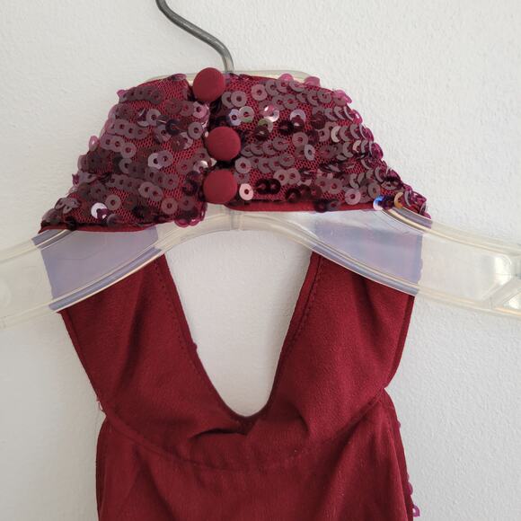 Michael Costello x Revolve Penelope Bodysuit Sequin Open Back Sexy Women XS - Picture 8 of 14